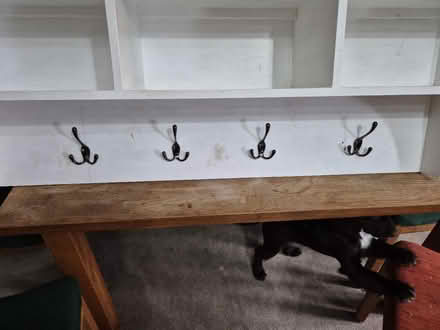 Photo of free LargeWooden wall mounted coat hooks (RG2 Shinfield) #2