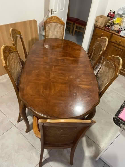 Photo of free Dining table and 6 chairs- extendable - 6 chairs (Hampden Park BN22) #3
