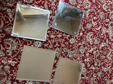 Photo of free 4 x mirror mats . For display 8inches square (Malvern Link WR14) #1