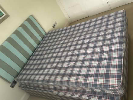 Photo of free King-sized bed, mattress, headboard (Kingston upon Thames KT2) #2