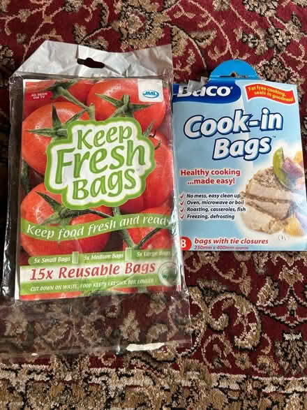 Photo of free Cook in bags plus keep veg fresh bags.. (Malvern Link WR14) #1