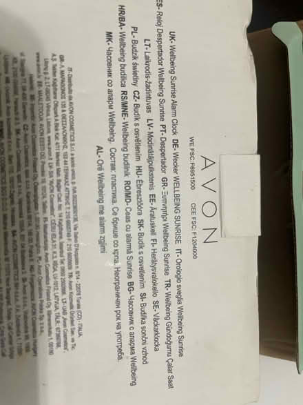 Photo of free Avon Sunrise Alarm Clock (Welwyn Garden City AL7) #3