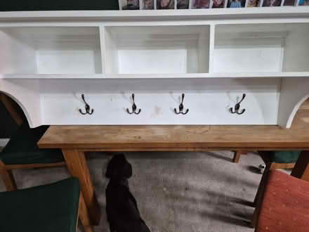 Photo of free LargeWooden wall mounted coat hooks (RG2 Shinfield) #1
