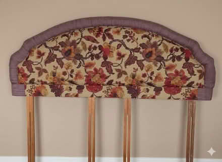 Photo of free King Size Floral Upholstered Headboard (CT7) #1