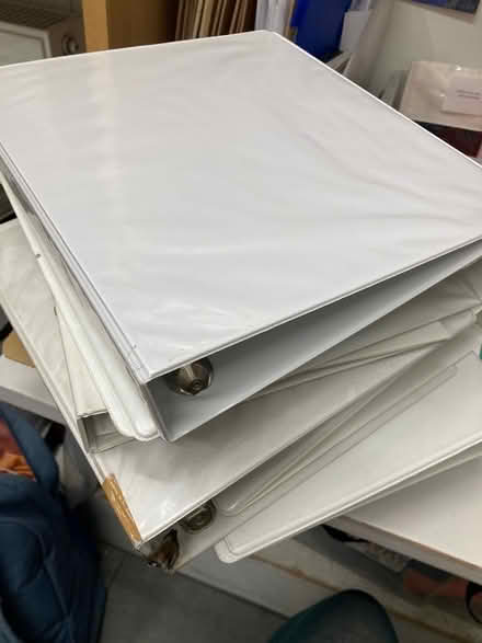 Photo of free White ringbinders (The Lanes BN1) #1