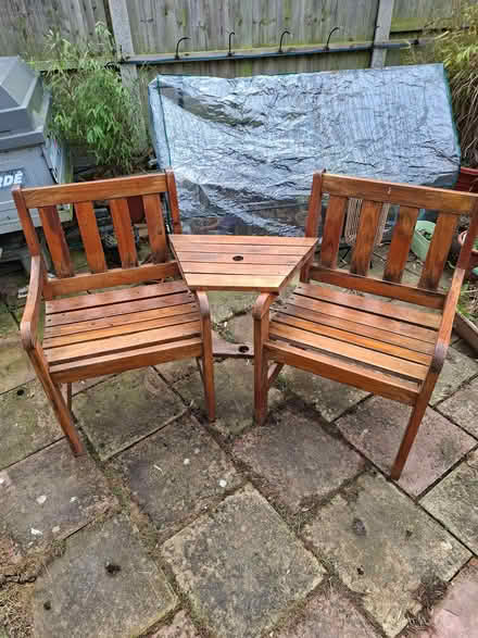 Photo of free Wooden garden furniture (Sopwell AL1) #1