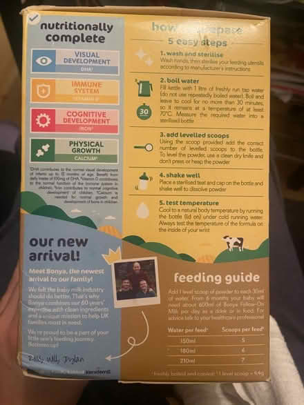 Photo of free Bonya 2 baby follow-on milk (Hackney Wick E9) #4