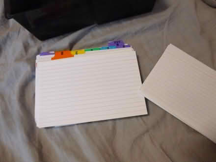 Photo of free Index cards and box (Greenford UB6 8PF) #2