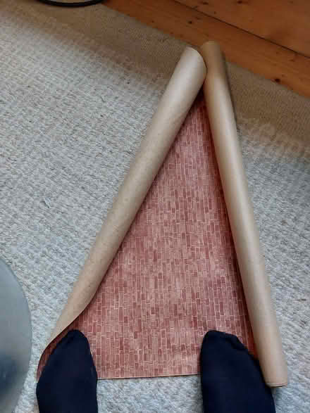 Photo of free Roll of vintage brick pattern paper (Divinity Road OX4) #1