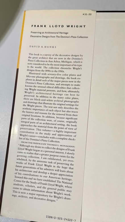 Photo of free Book of Frank Lloyd Wright designs (Mill Valley) #3