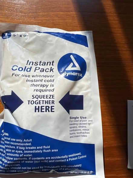 Photo of free Dynarex instant cold pack 5" x 9" (San Anselmo) #1