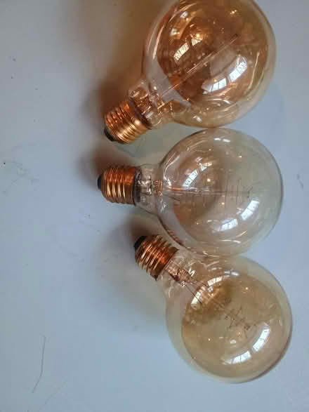 Photo of free 3 Lightbulbs - warm filament globe (Hebden Bridge) #1