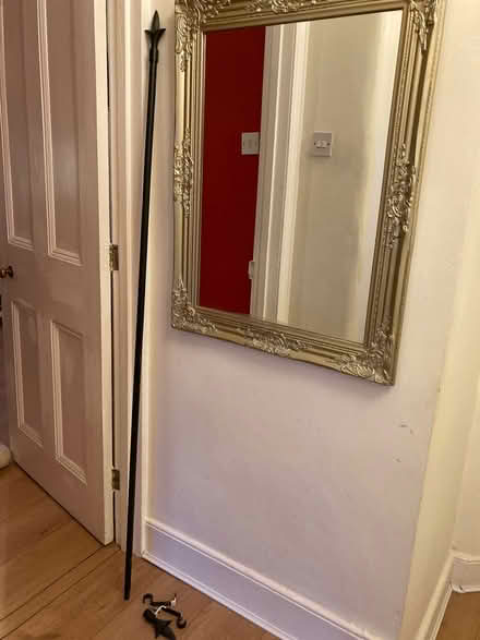 Photo of free Black metal curtain rail (N13 Palmers Green) #1