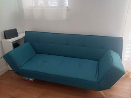 Photo of free Sofa bed teal (Eastbourne BN21) #1
