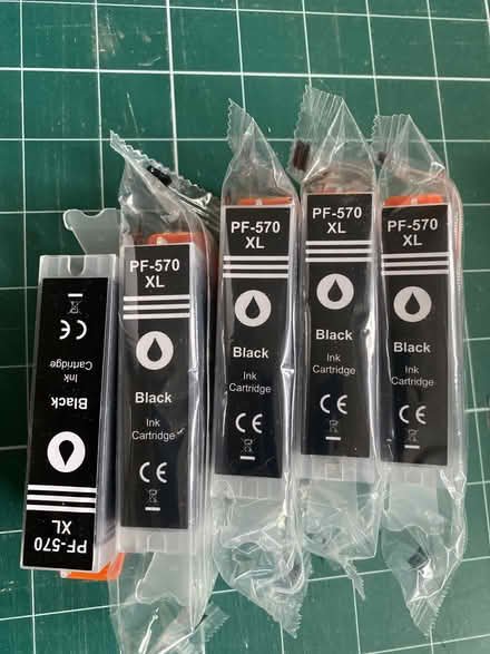 Photo of free 5 x 570 XL black ink cartridges (GU31 Chithurst) #1