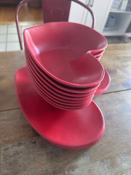 Photo of free Heart plates and bowls (Silver Spring) #1
