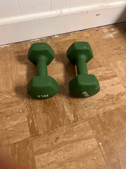 Photo of free Two 20-lb. hex dumbbells (Tenleytown DC) #1