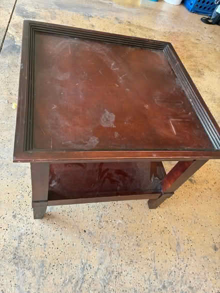 Photo of free Solid wood end table (Elmhurst (Rt 83 & St. Charles)) #2