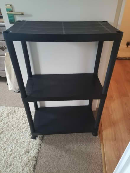 Photo of free Black plastic shelving (Weybridge, KT13) #1