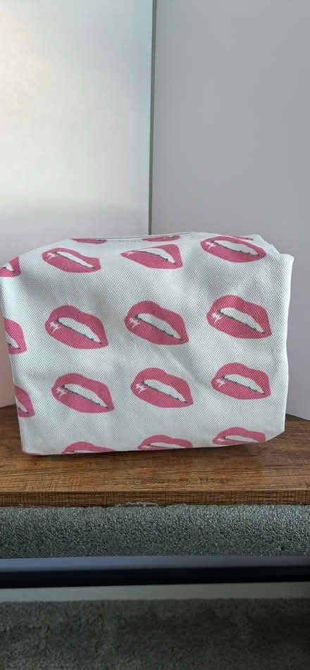 Photo of free Large pink and white makeup bag (Owings Mills,MD) #1