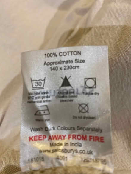 Photo of free Beige table cloth/throw (Alstone GL50) #2