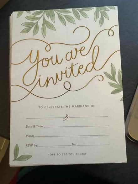 Photo of free Wedding invites & napkins (Mountsorell LE12) #1