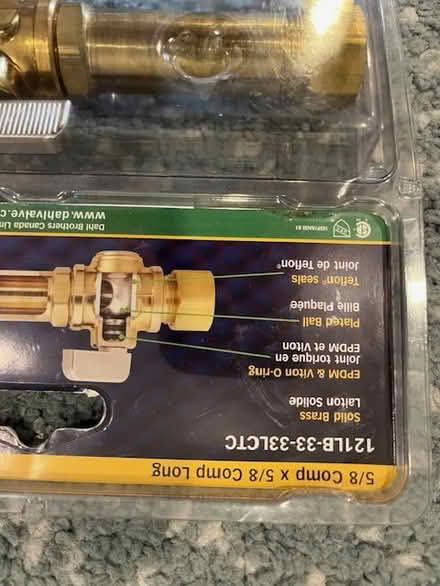 Photo of free dahl 5/8 miniball rep. valve (Golden Triangle) #2