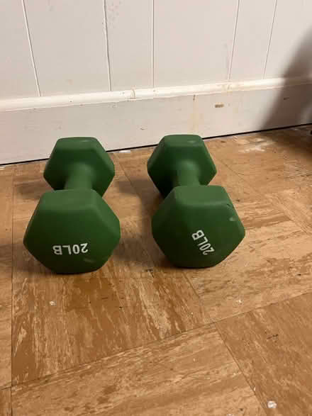 Photo of free Two 20-lb. hex dumbbells (Tenleytown DC) #2