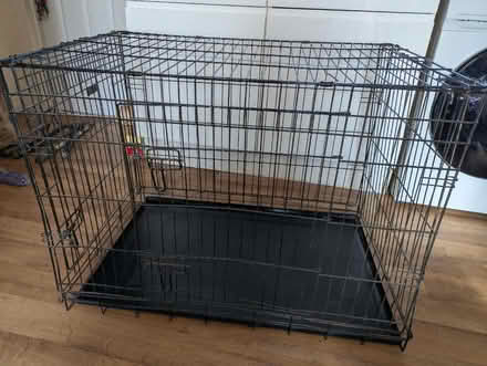 Photo of free Large dog crate (Rowde SN10) #1