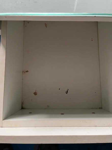 Photo of free White two drawer bedside chest (Stretford M32) #4