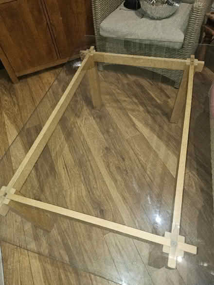 Photo of free Ikea glass top coffee table 117cm x 78cm x 46.5cm ḥt (Cullercoats NE30) #1