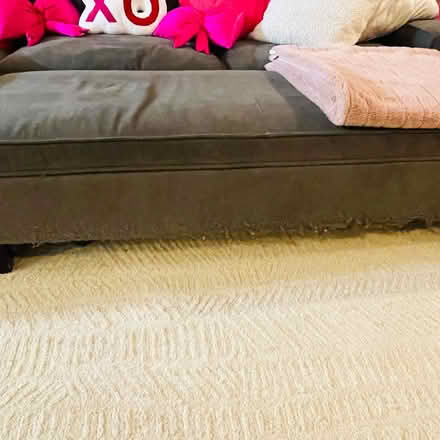 Photo of free Gray couch with storage ottoman (Aloha/beaverton) #2