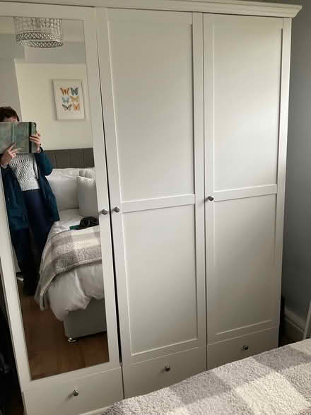 Photo of free Triple door white wardrobe (Chistlehurst) #1