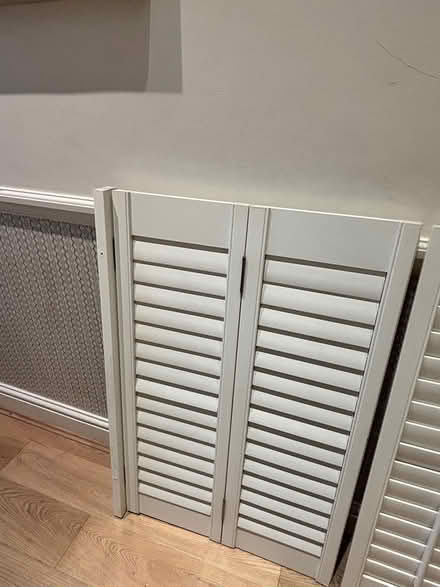 Photo of free White wooden shutters (SW18) #2