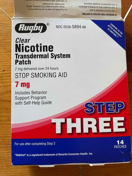 Photo of free nicotine patches (Wedgwood) #1