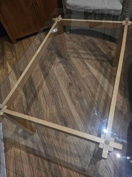 Photo of free Ikea glass top coffee table 117cm x 78cm x 46.5cm ḥt (Cullercoats NE30) #2