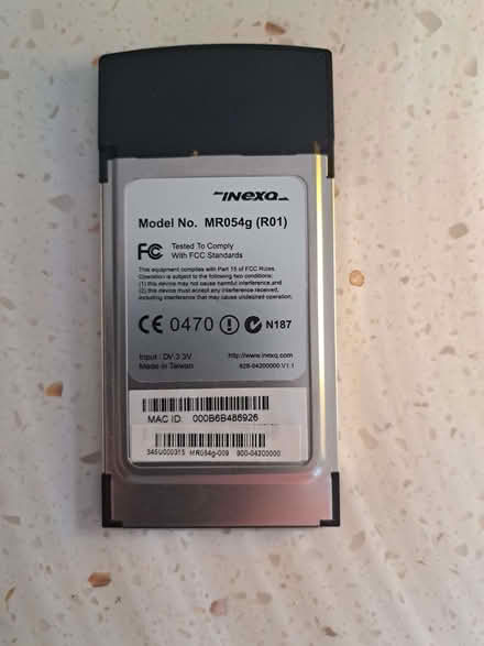 Photo of free PCMCIA network card (Wymington NN10) #2
