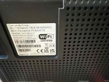 Photo of free Talk talk router (Kennington) #2