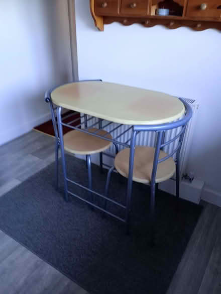 Photo of free Two seater table and chairs (Pontefract WF8) #2