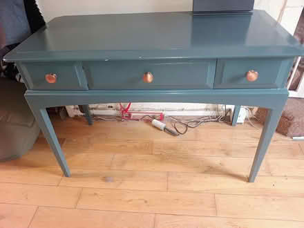 Photo of free Upcycled blue desk (Teignmouth TQ14) #1