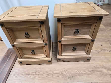 Photo of free 2 x Wooden Rustic side Units (Christchurch bh23) #1