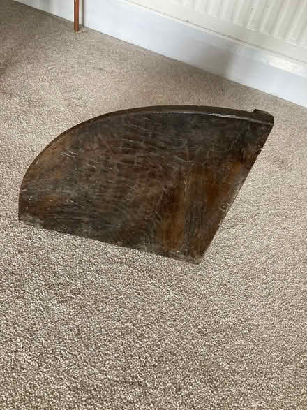 Photo of free Old oak corner shelf (Bolton le Sands) #2