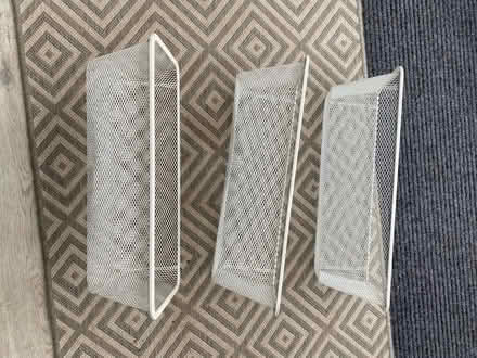 Photo of free White metal baskets (KT9 Chessington) #2