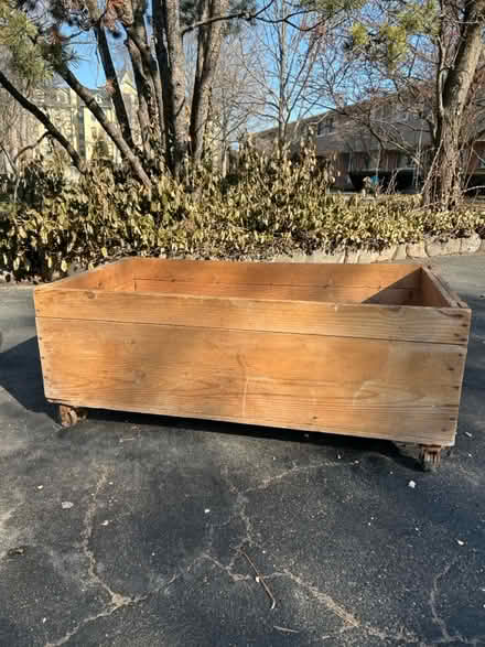 Photo of free Wood cart on wheels/coffee table (Wilmette) #2