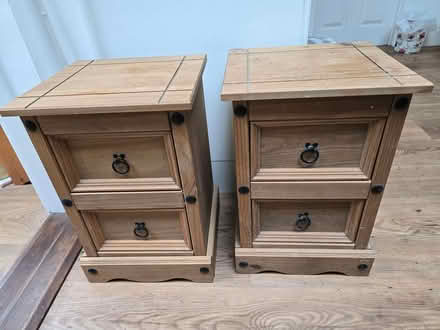 Photo of free 2 x Wooden Rustic side Units (Christchurch bh23) #2