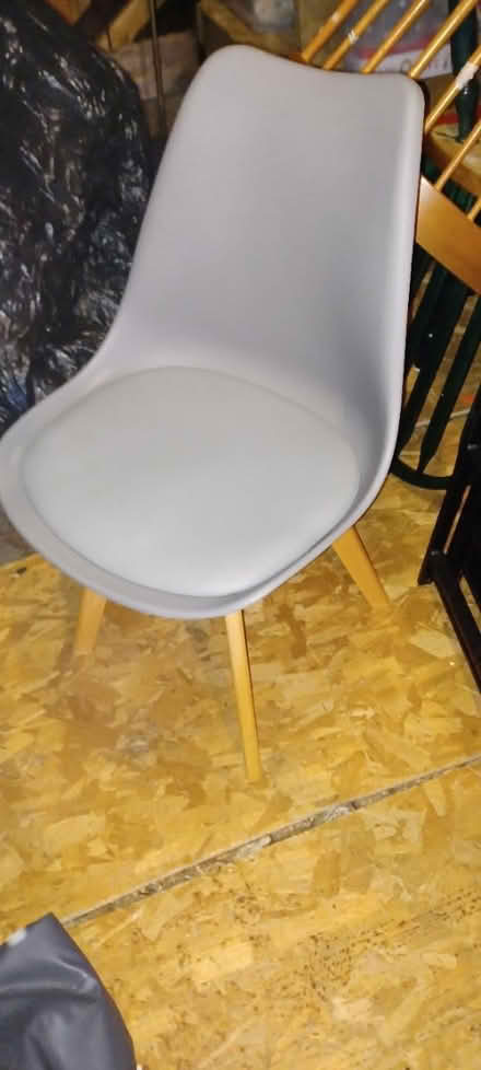 Photo of free Grey Plastic chairs (Woburn near the center) #1