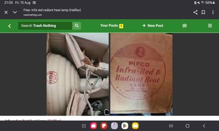 Photo of free Heat lamp (Halifax) #1