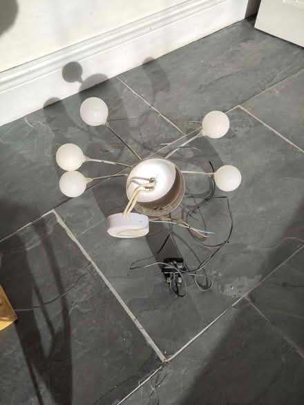Photo of free Light fitting with globe lights (Howdon NE28) #1
