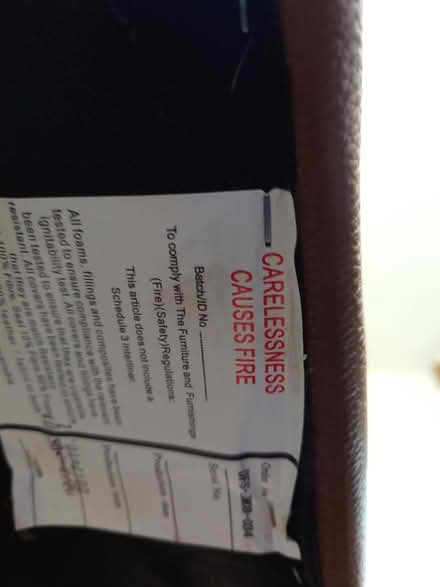 Photo of free Leather Tan Recliner WS151QF (WS151QF Upper Longdon) #2
