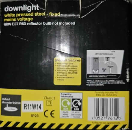 Photo of free Ceiling Down light, white (Kendal LA9) #4